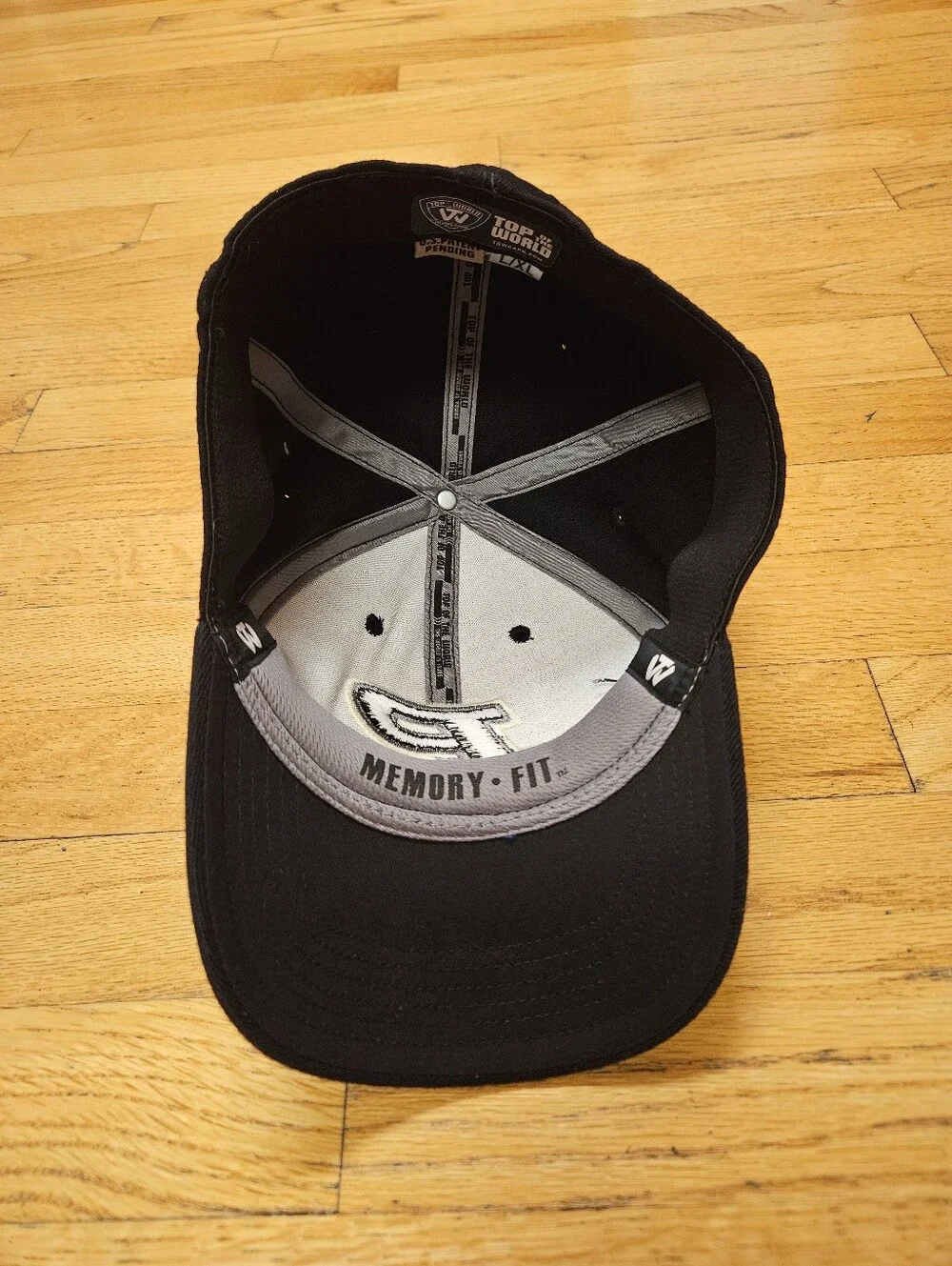 Purdue Top Of The World Black Baseball Hat Size L/XL